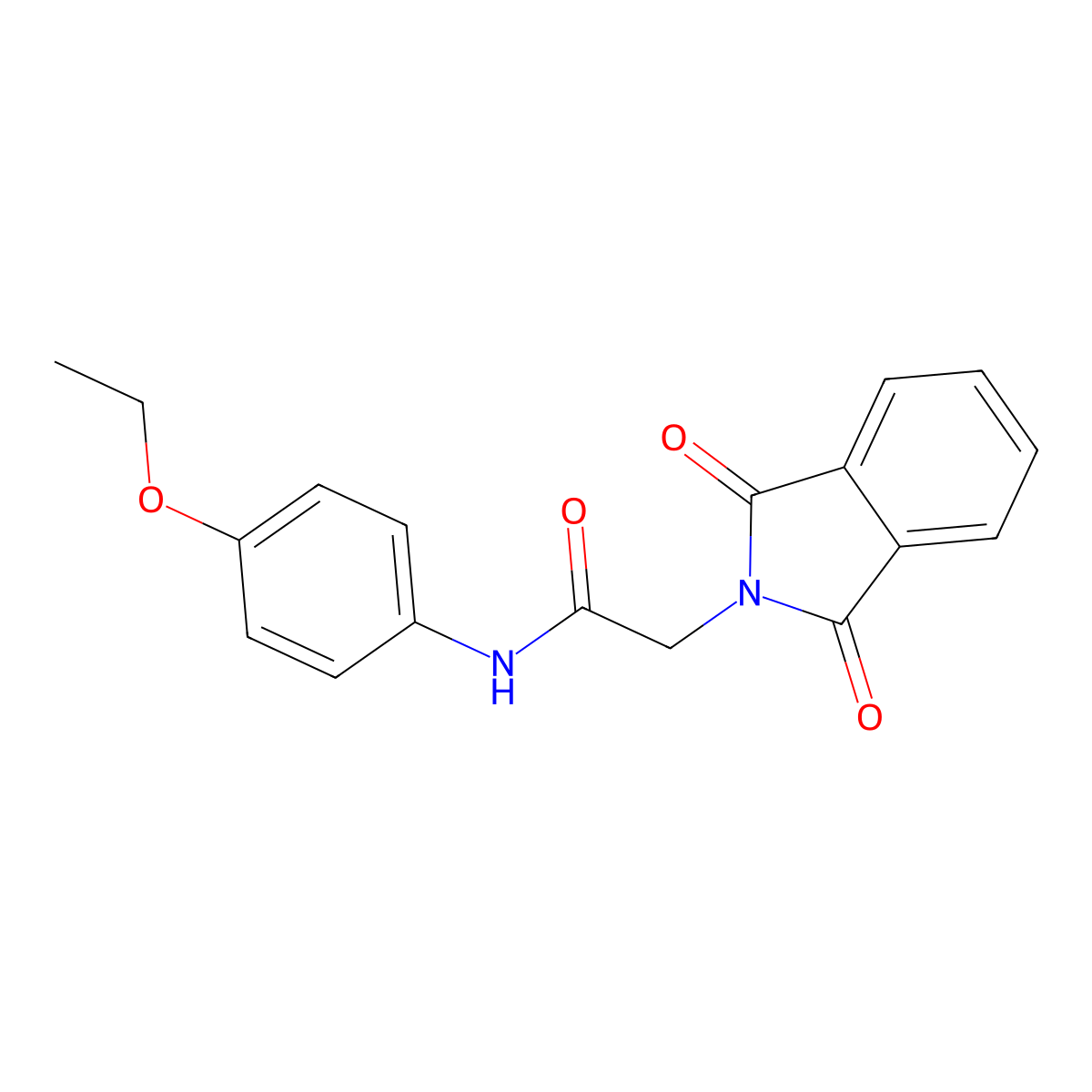 2-(1,3-dioxo-1,3-dihydro-2H-isoindol-2-yl)-N-(4-ethoxyphenyl)acetamide molecular structure, CAS 313267-19-5