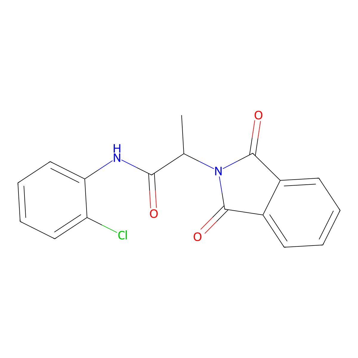 N-(2-Chloro-phenyl)-2-(1,3-dioxo-1,3-dihydro-isoindol-2-yl)-propionamide molecular structure, CAS 313267-22-0