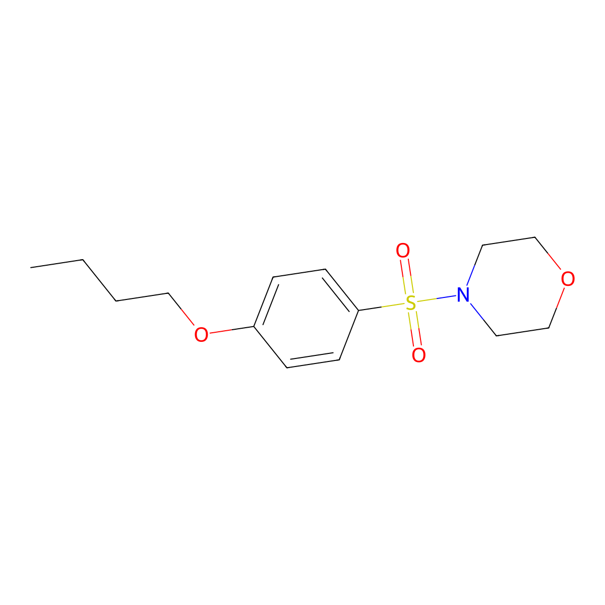 4-(4-Butoxy-benzenesulfonyl)-morpholine molecular structure, CAS 313267-36-6