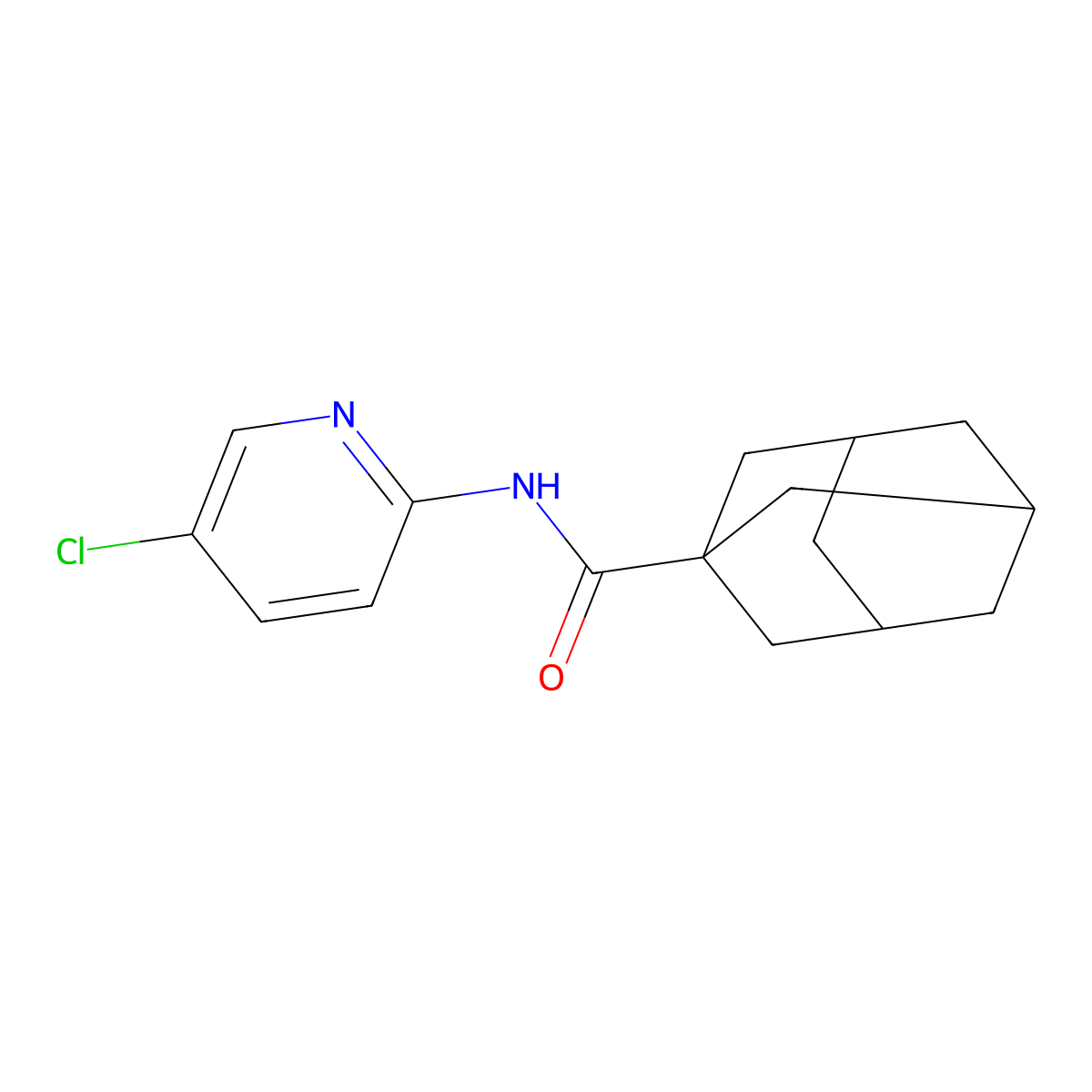 N-(5-chloropyridin-2-yl)adamantane-1-carboxamide molecular structure, CAS 313267-57-1
