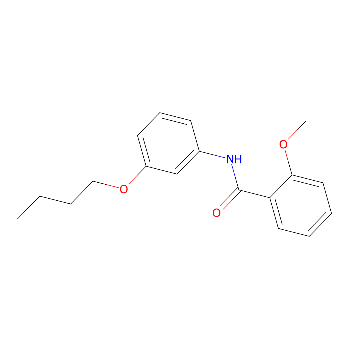 N-(3-butoxyphenyl)-2-methoxybenzamide molecular structure, CAS 313267-61-7