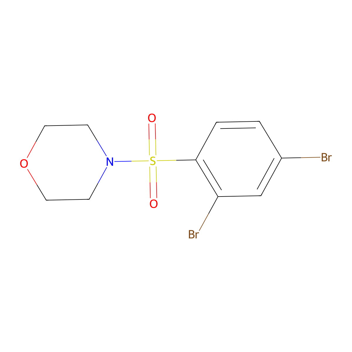 4-(2,4-Dibromobenzenesulfonyl)morpholine molecular structure, CAS 313267-62-8