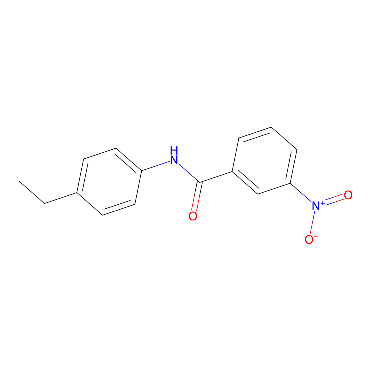N-(4-Ethylphenyl)-3-nitrobenzamide molecular structure, CAS 313268-04-1