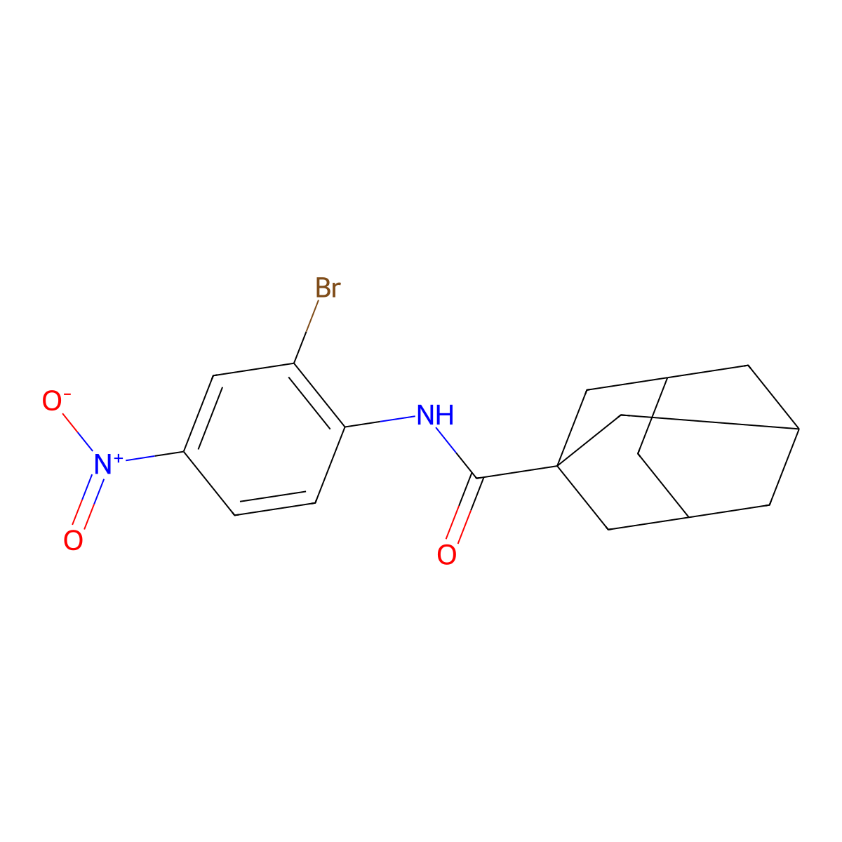 N-(2-bromo-4-nitrophenyl)adamantane-1-carboxamide molecular structure, CAS 313268-53-0