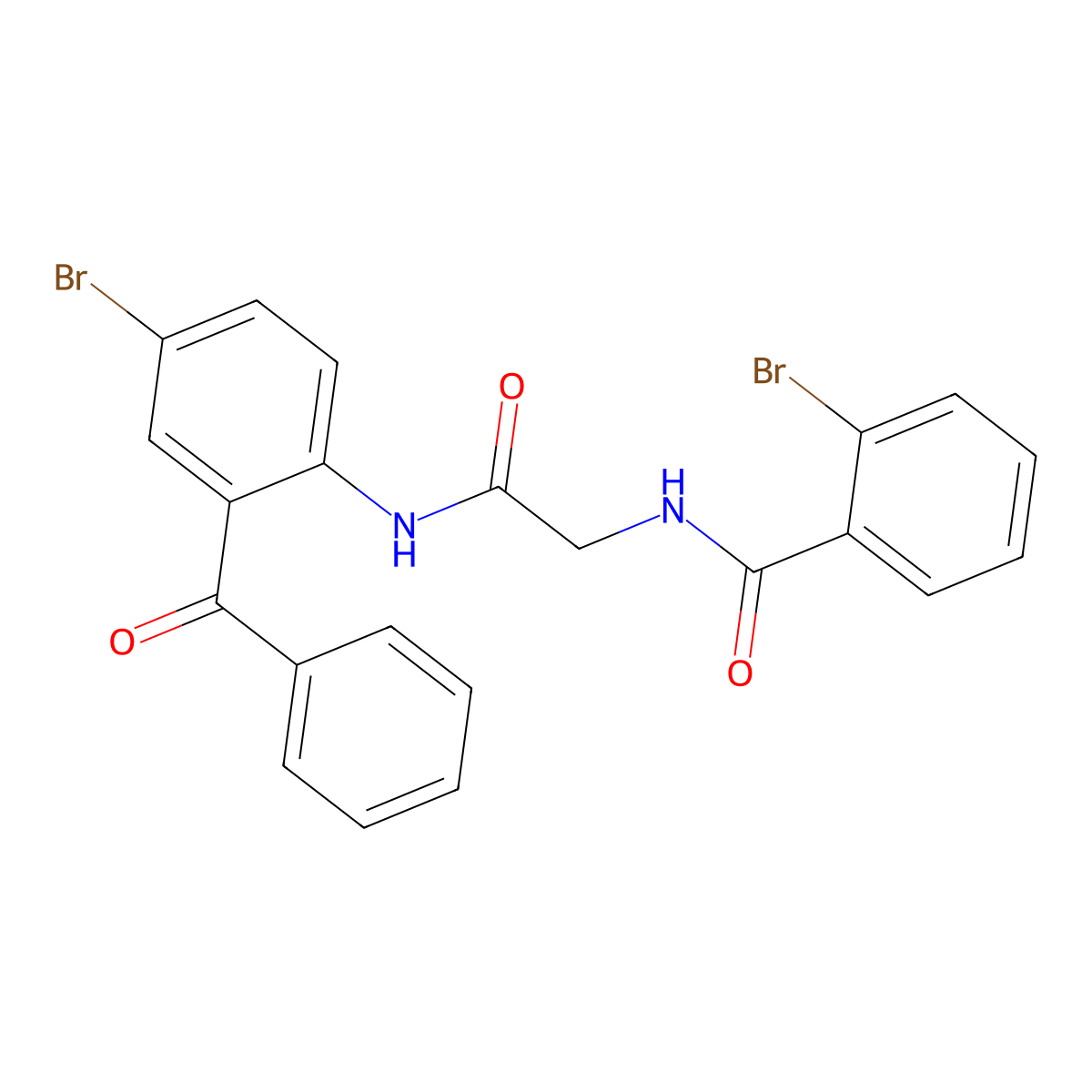 N-[2-(2-benzoyl-4-bromoanilino)-2-oxoethyl]-2-bromobenzamide molecular structure, CAS 313268-70-1