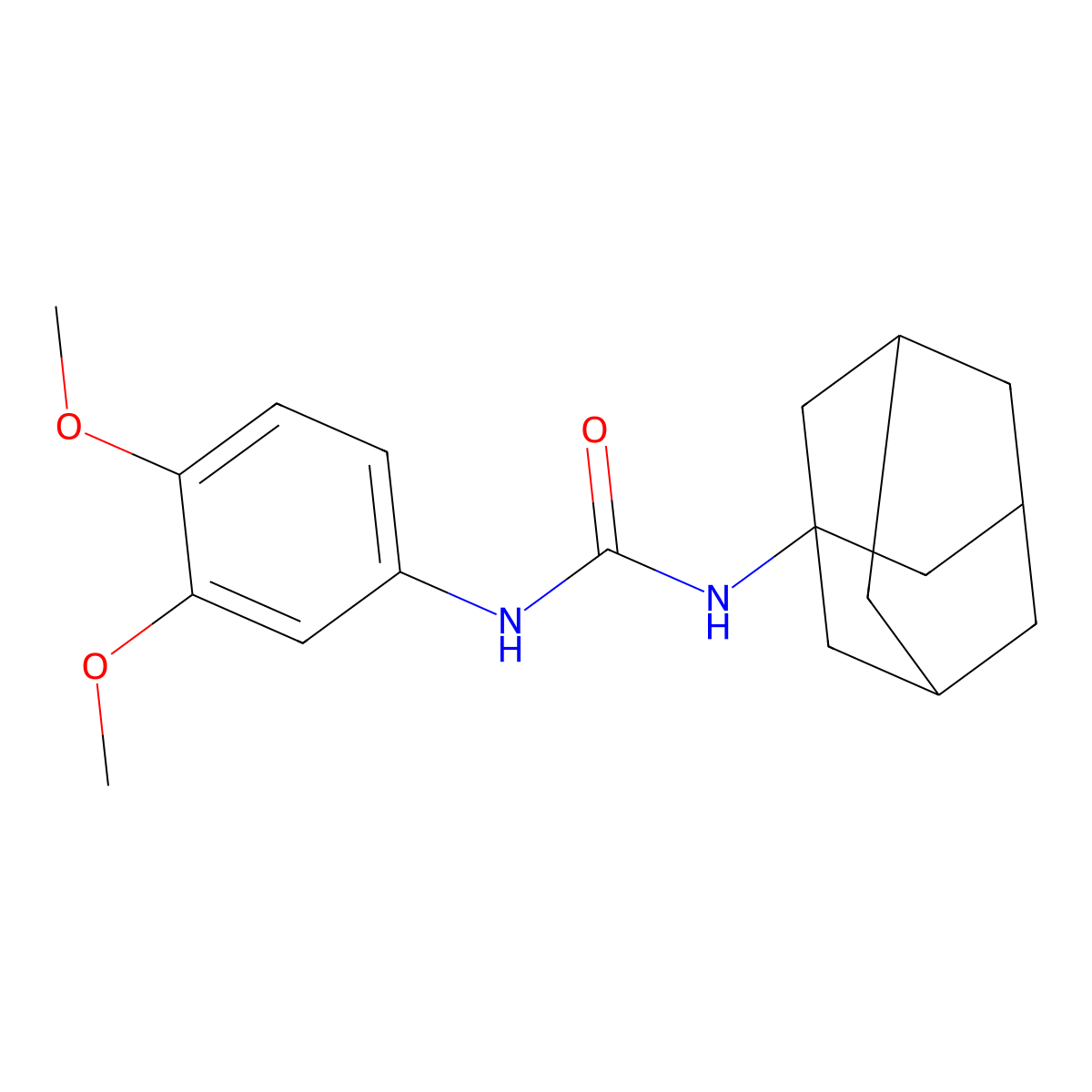 1-(1-Adamantyl)-3-(3,4-dimethoxyphenyl)urea molecular structure, CAS 313269-09-9