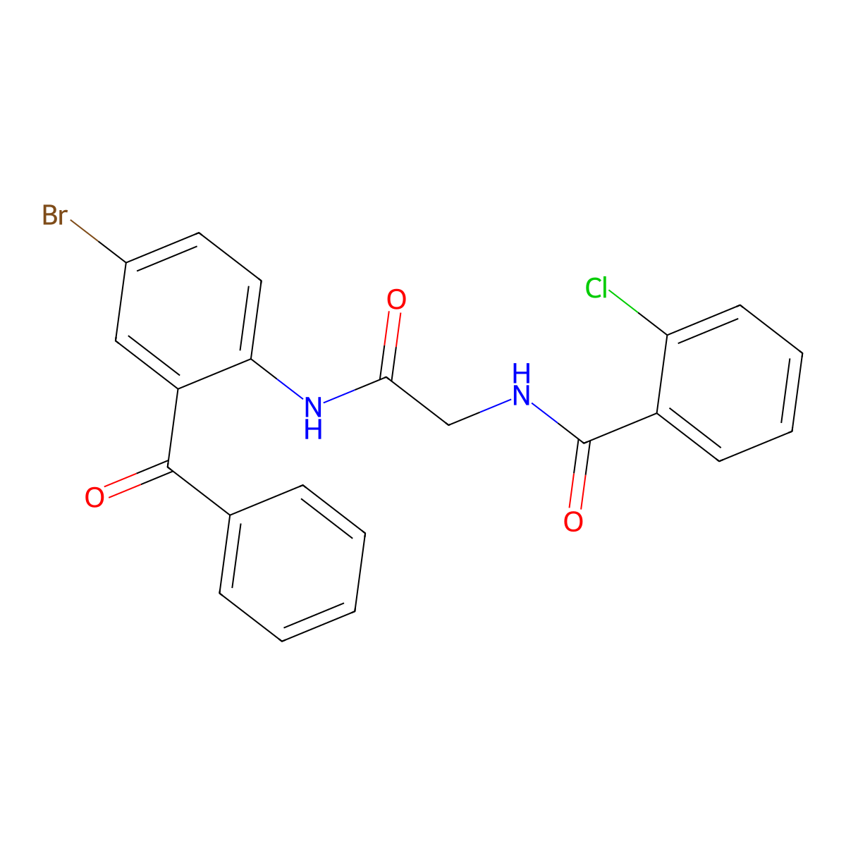 N-[2-(2-benzoyl-4-bromoanilino)-2-oxoethyl]-2-chlorobenzamide molecular structure, CAS 313274-71-4