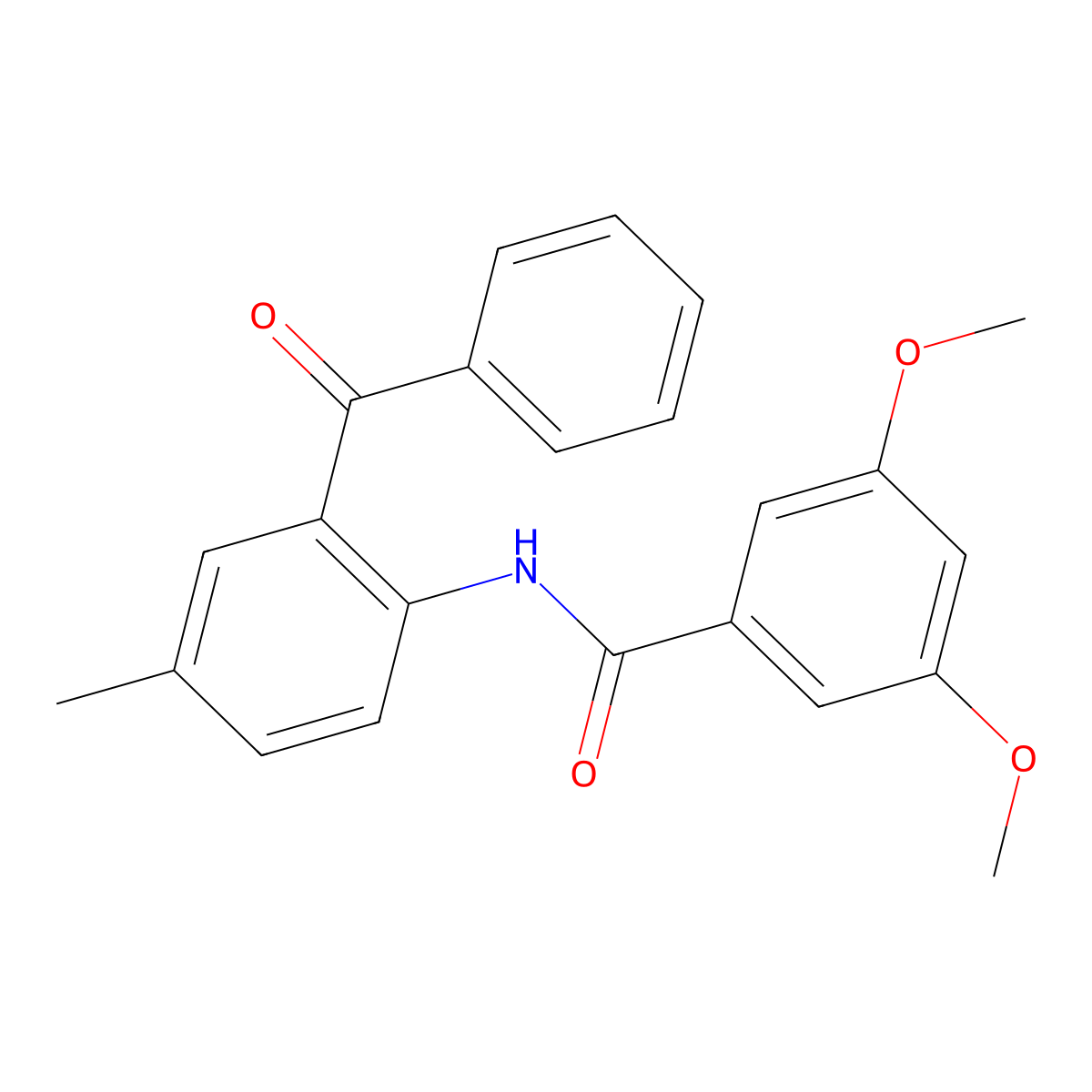 N-(2-benzoyl-4-methylphenyl)-3,5-dimethoxybenzamide molecular structure, CAS 313274-79-2