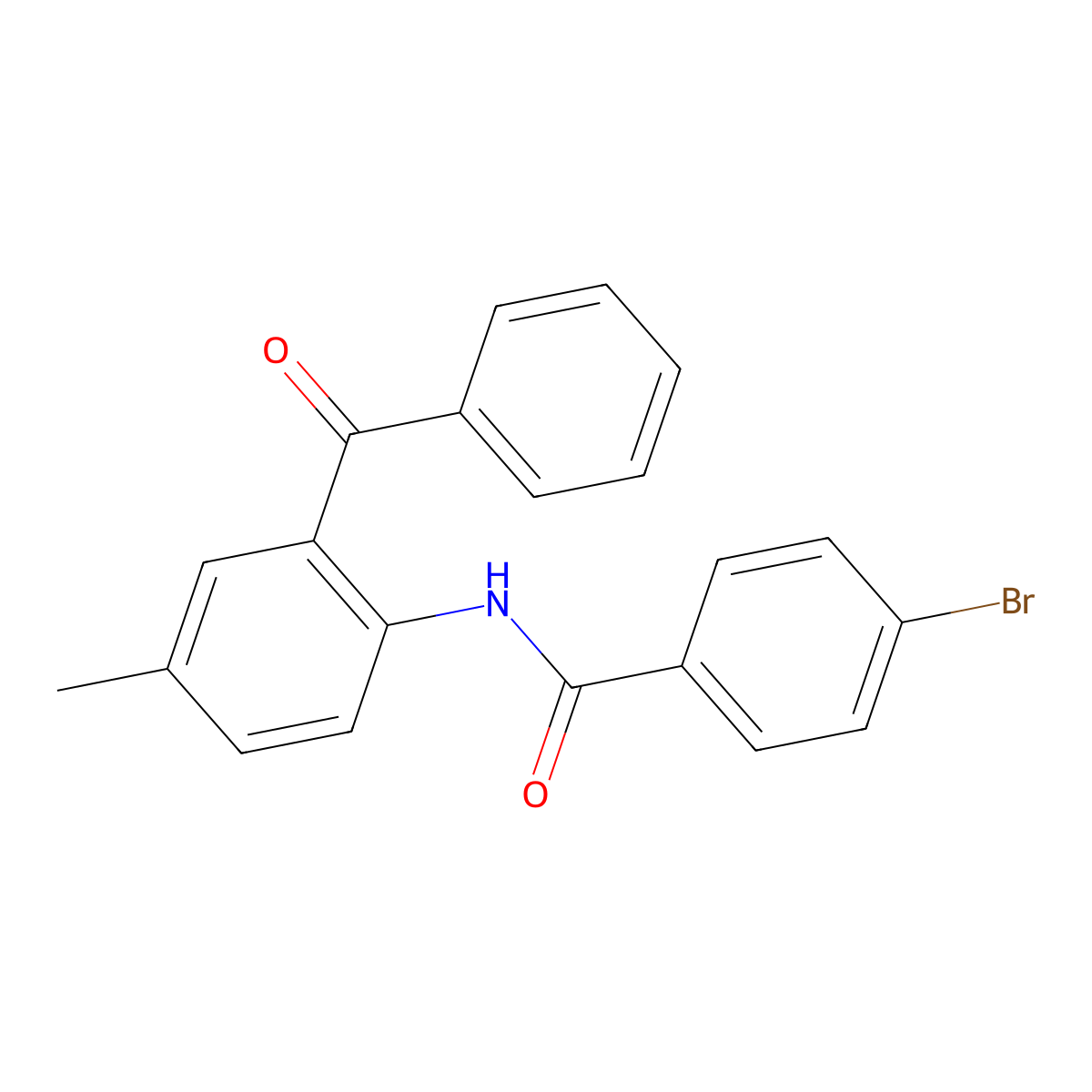 N-(2-benzoyl-4-methylphenyl)-4-bromobenzamide molecular structure, CAS 313274-86-1