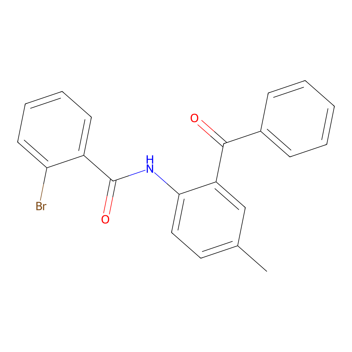 N-(2-benzoyl-4-methylphenyl)-2-bromobenzamide molecular structure, CAS 313274-98-5