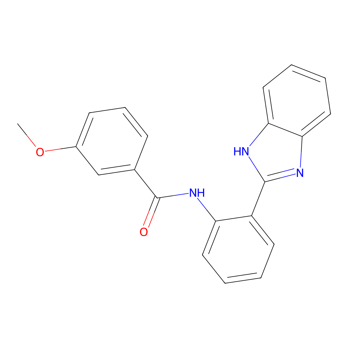 N-[2-(1H-benzimidazol-2-yl)phenyl]-3-methoxybenzamide molecular structure, CAS 313275-15-9