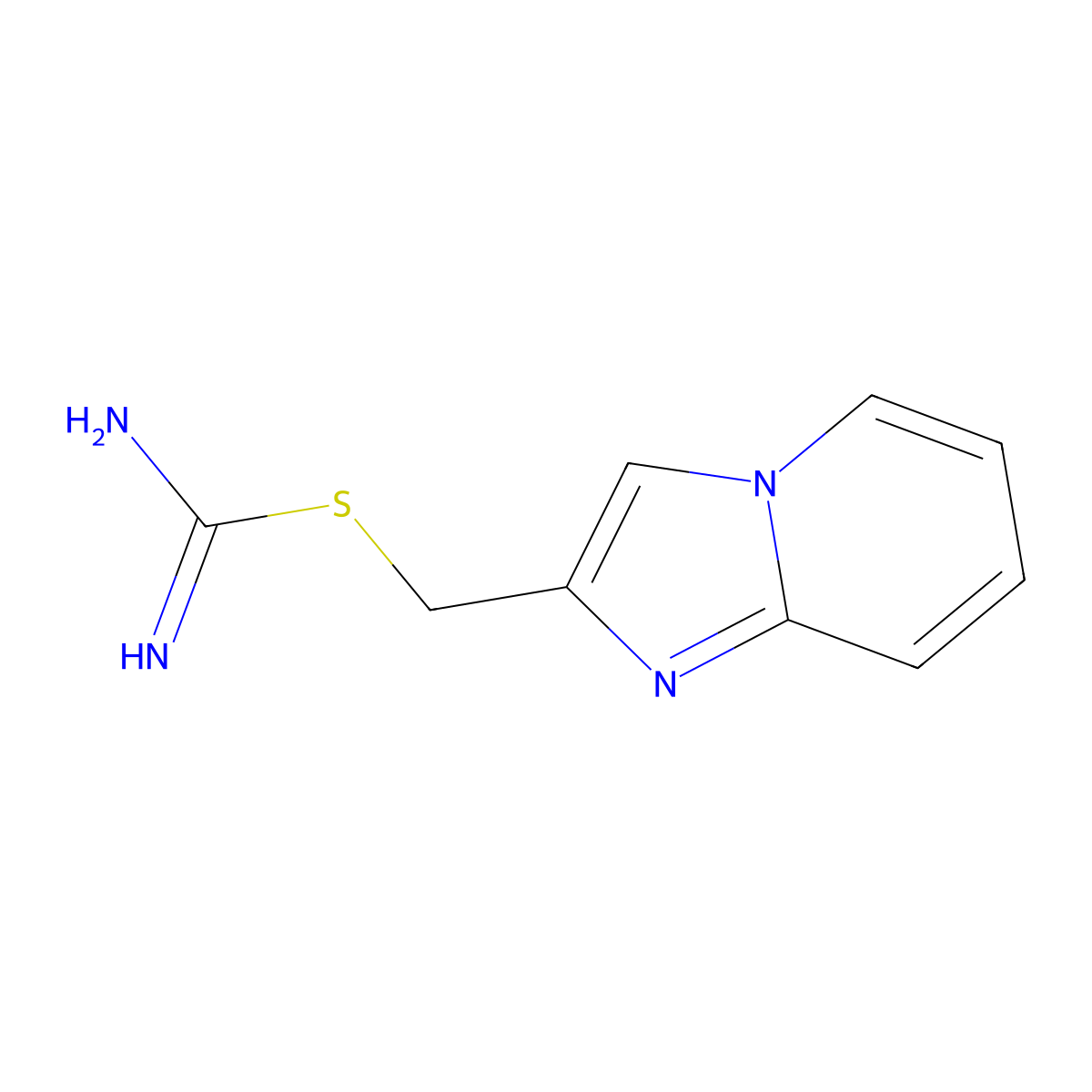 Imidazo[1,2-a]pyridin-2-ylmethyl carbamimidothioate molecular structure, CAS 313276-13-0
