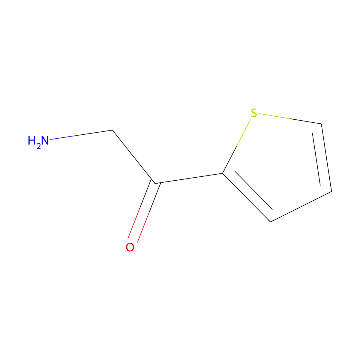 2-Amino-1-thiophen-2-yl-ethanone molecular structure, CAS 313276-47-0