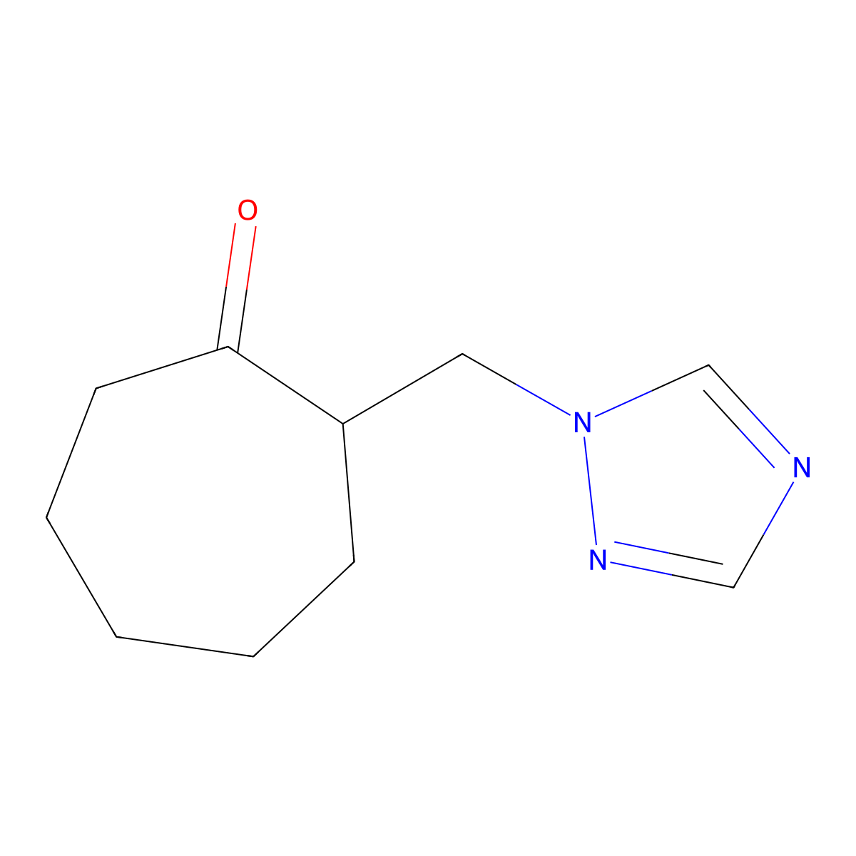 2-(1H-1,2,4-triazol-1-ylmethyl)cycloheptanone molecular structure, CAS 313276-51-6