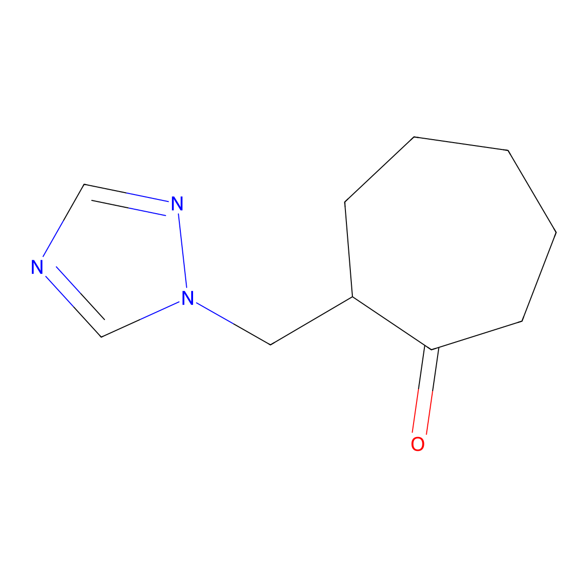 2-(1H-1,2,4-triazol-1-ylmethyl)cycloheptanone molecular structure, CAS 313276-51-6
