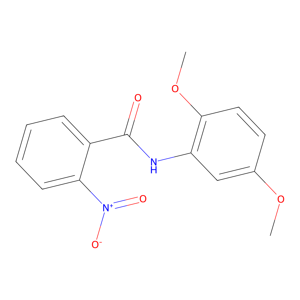 N-(2,5-dimethoxyphenyl)-2-nitrobenzamide molecular structure, CAS 313276-86-7