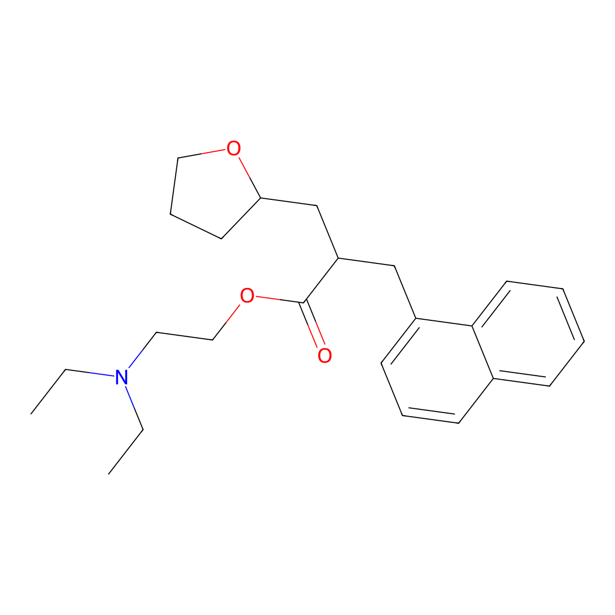 Naftidrofuryl molecular structure, CAS 31329-57-4