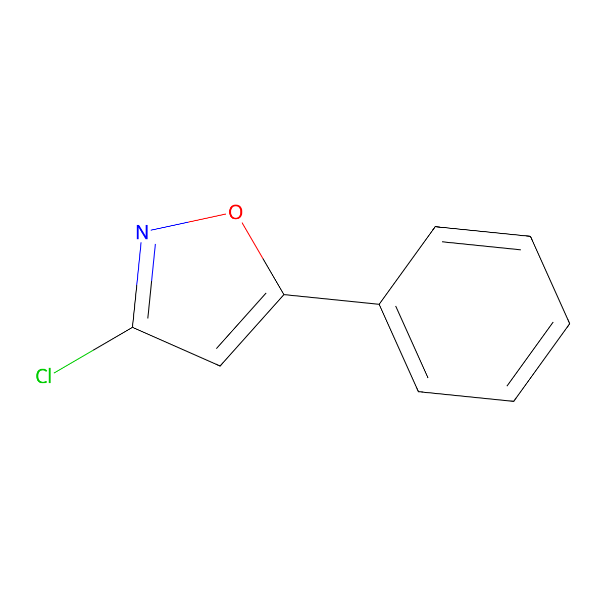 3-chloro-5-phenylIsoxazole molecular structure, CAS 31329-61-0