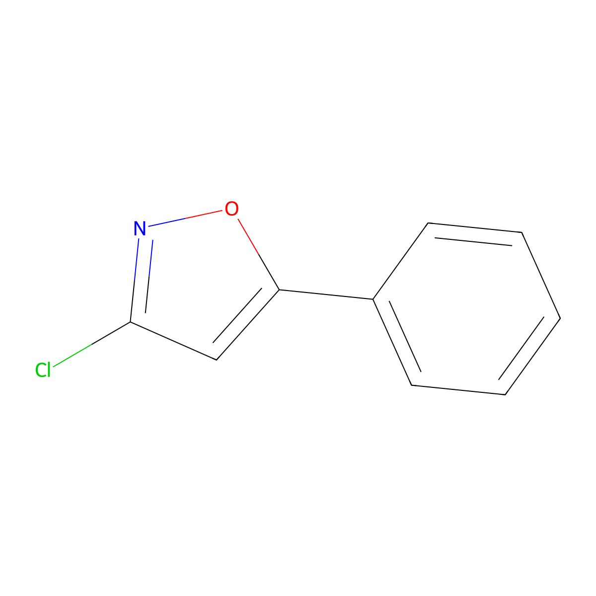 3-chloro-5-phenylIsoxazole molecular structure, CAS 31329-61-0