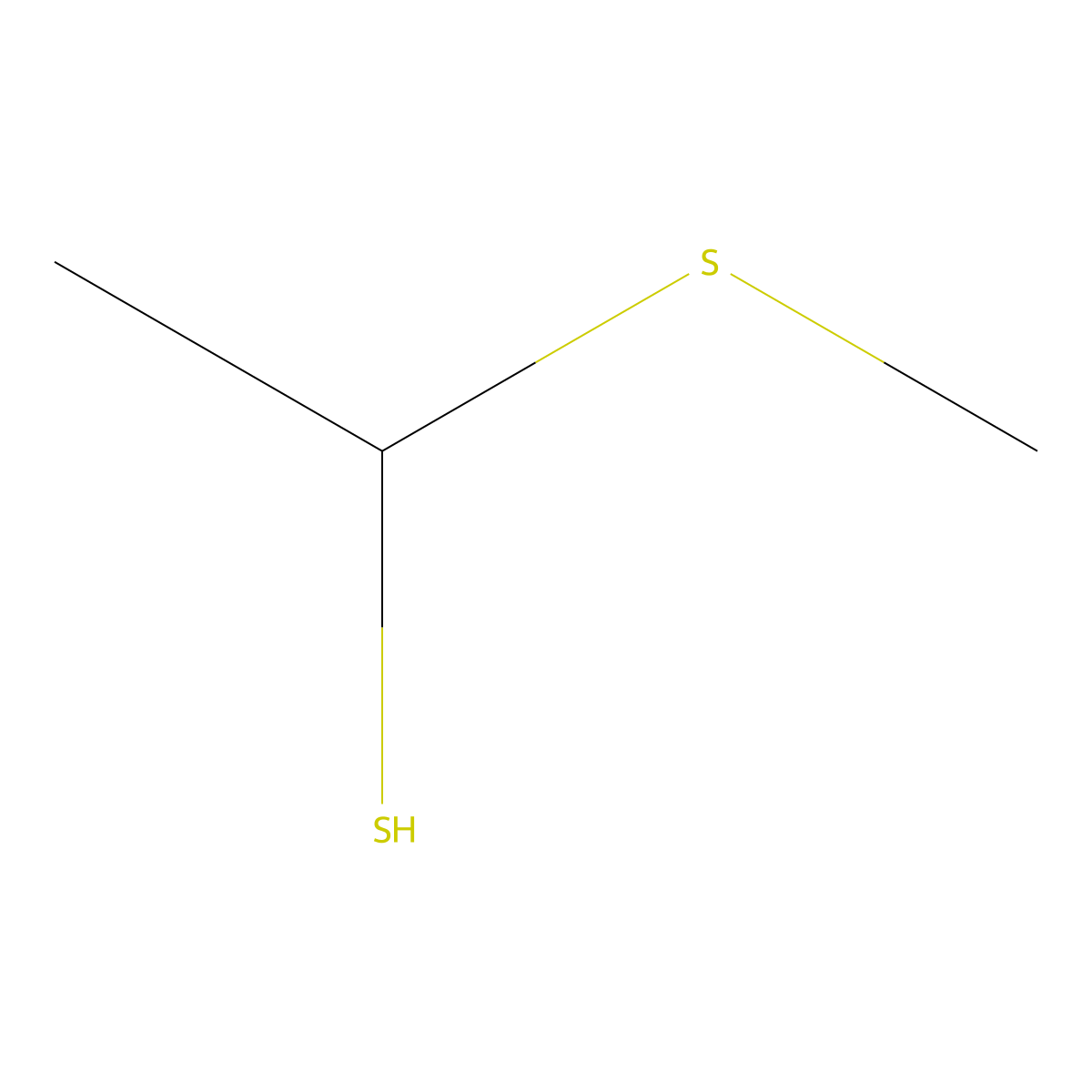 1-Methylthioethanethiol molecular structure, CAS 31331-53-0