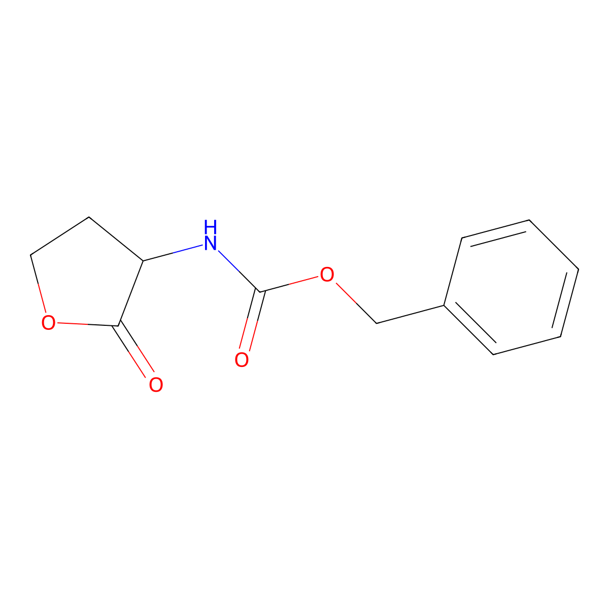 benzyl N-(2-oxooxolan-3-yl)carbamate molecular structure, CAS 31332-88-4