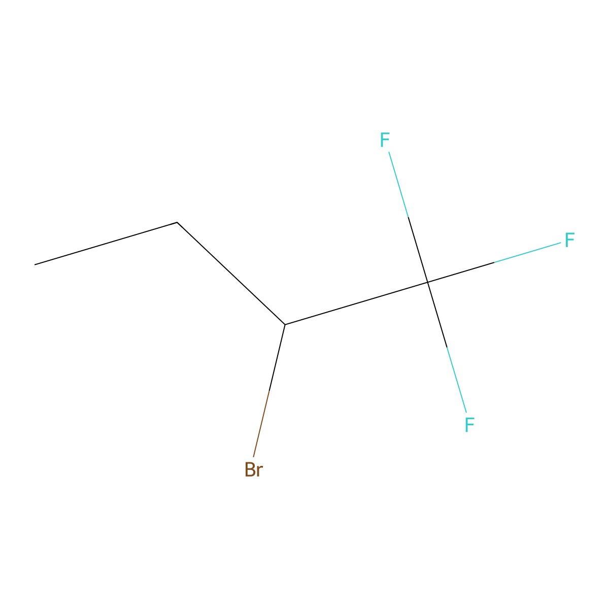 2-Bromo-1,1,1-trifluoro-butane molecular structure, CAS 31333-11-6