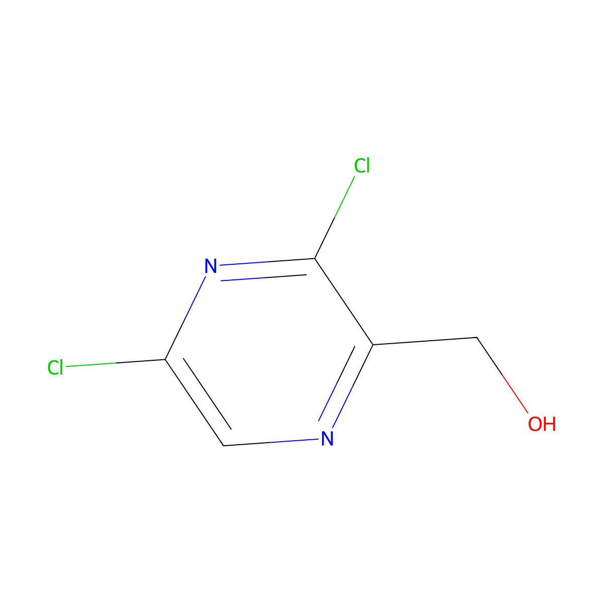 (3,5-Dichloropyrazin-2-yl)methanol molecular structure, CAS 313339-89-8