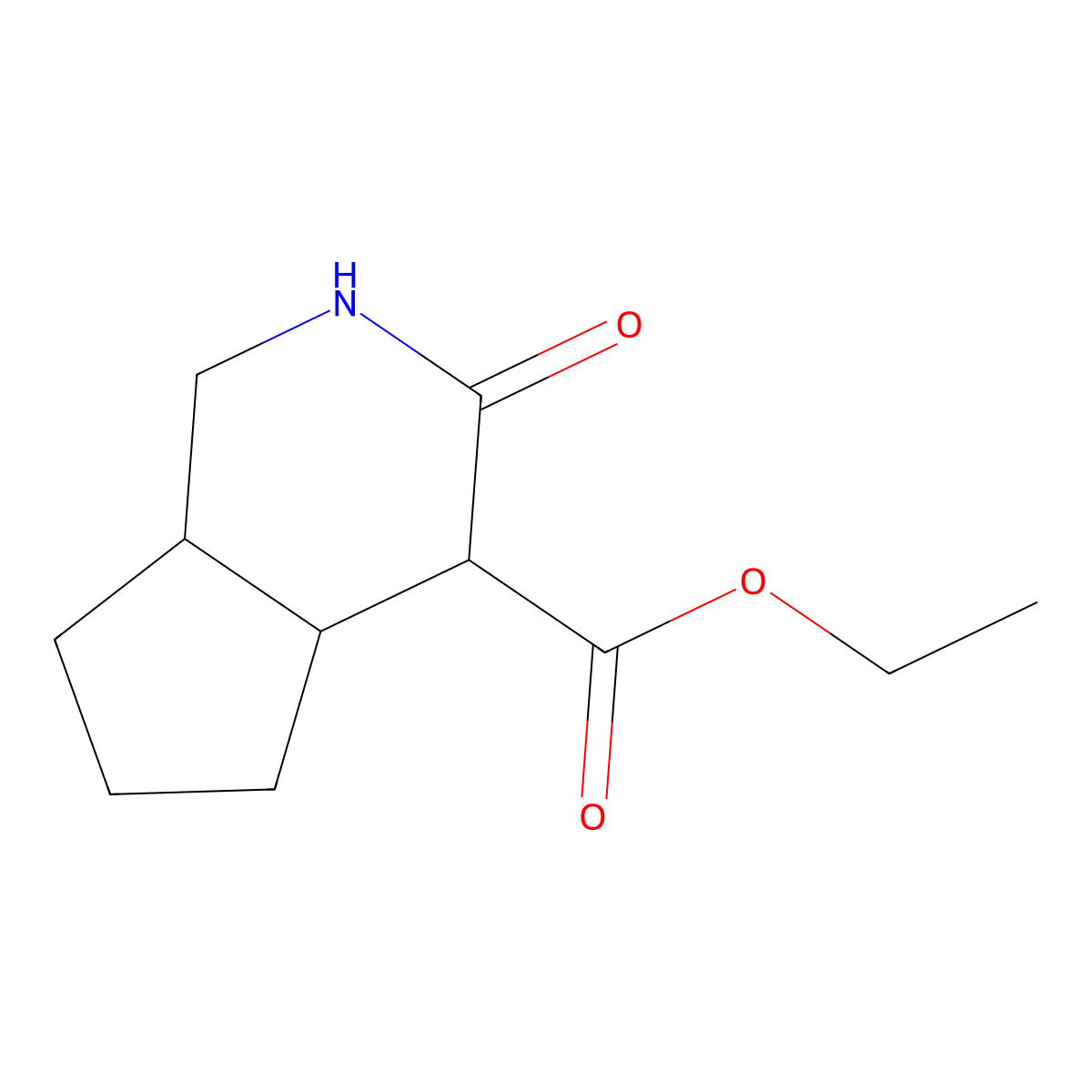 ethyl 3-oxooctahydro-1H-cyclopenta[c]pyridine-4-carboxylate molecular structure, CAS 313343-42-9