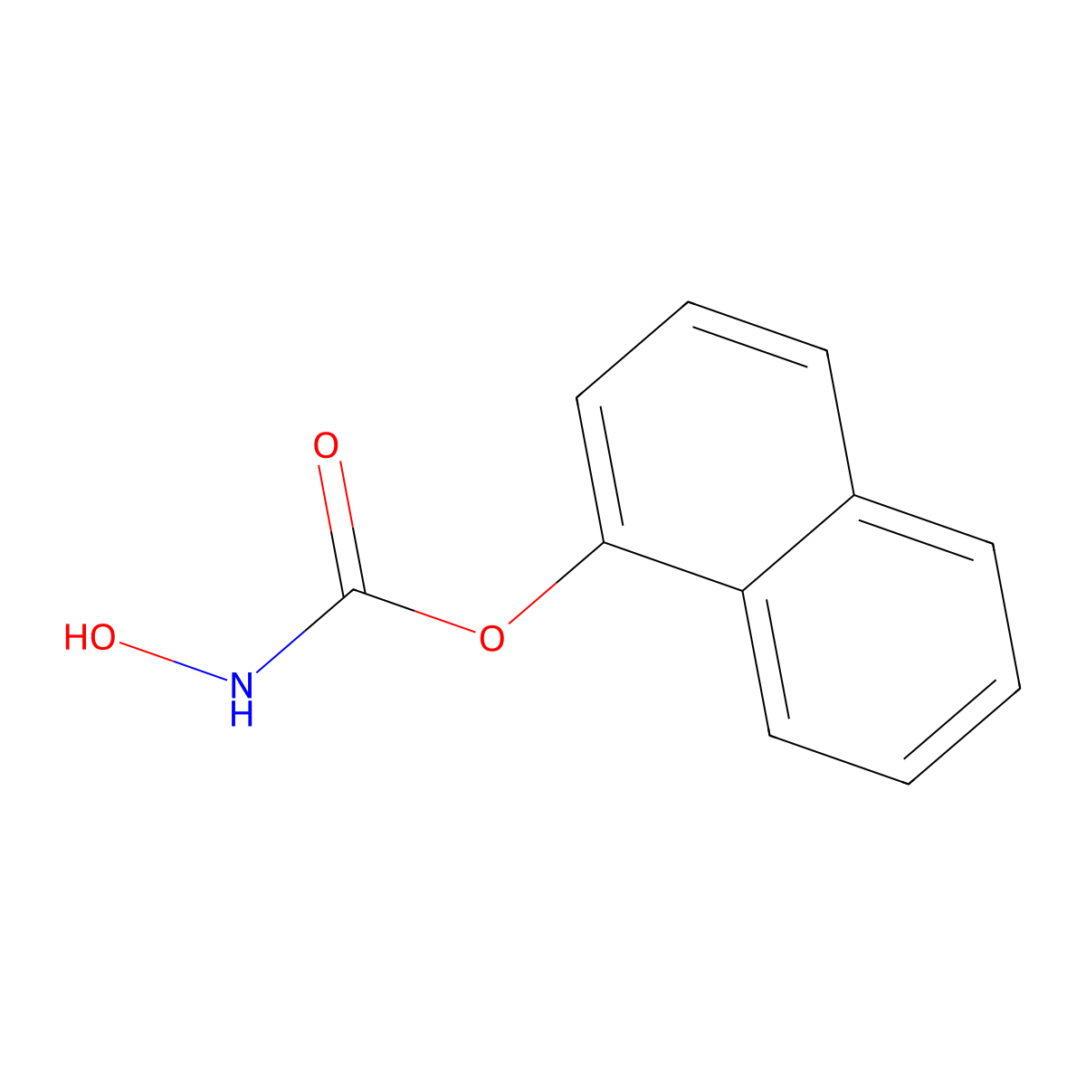 Naphthalen-1-yl hydroxycarbamate molecular structure, CAS 31335-33-8
