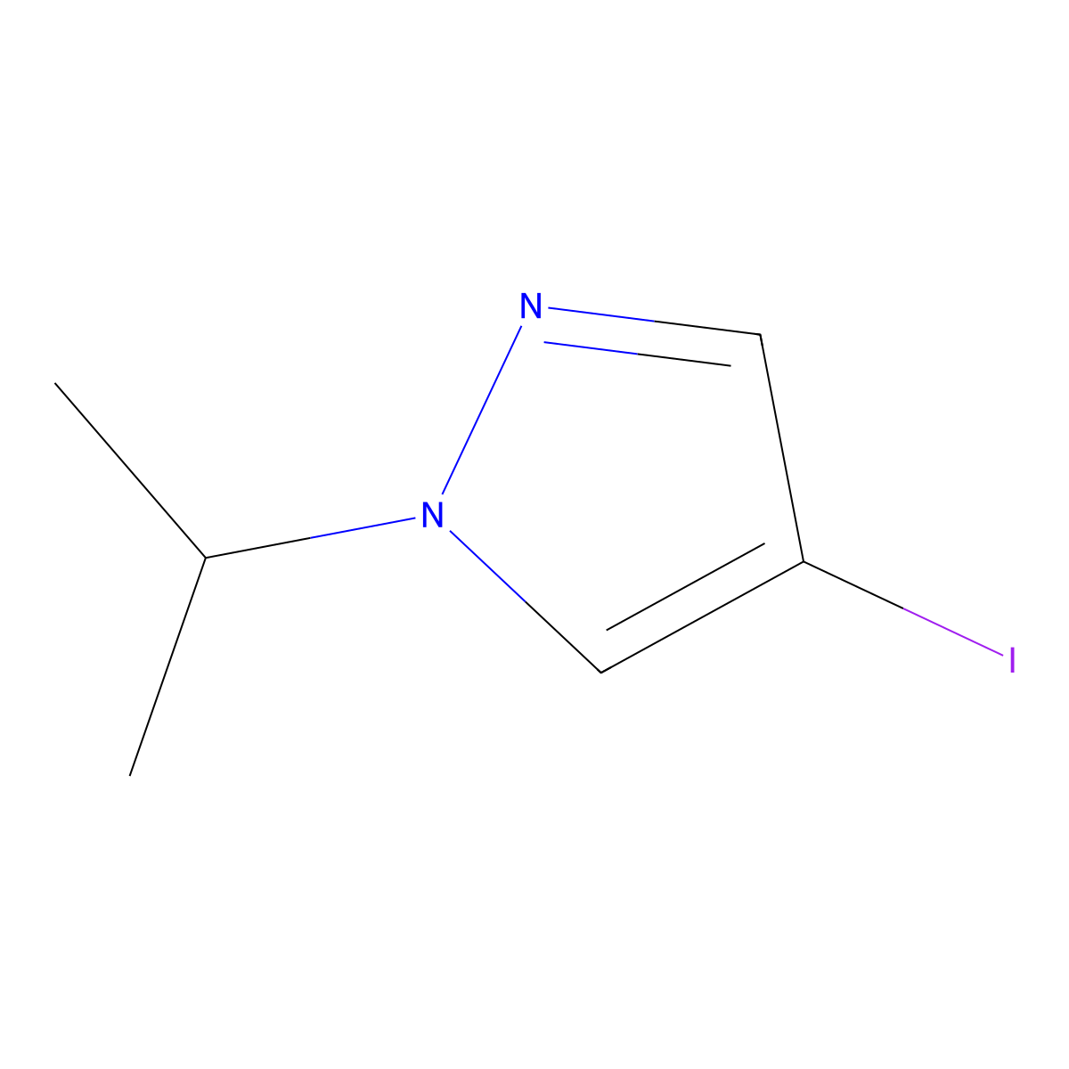 4-Iodo-1-(propan-2-yl)-1H-pyrazole molecular structure, CAS 313350-82-2