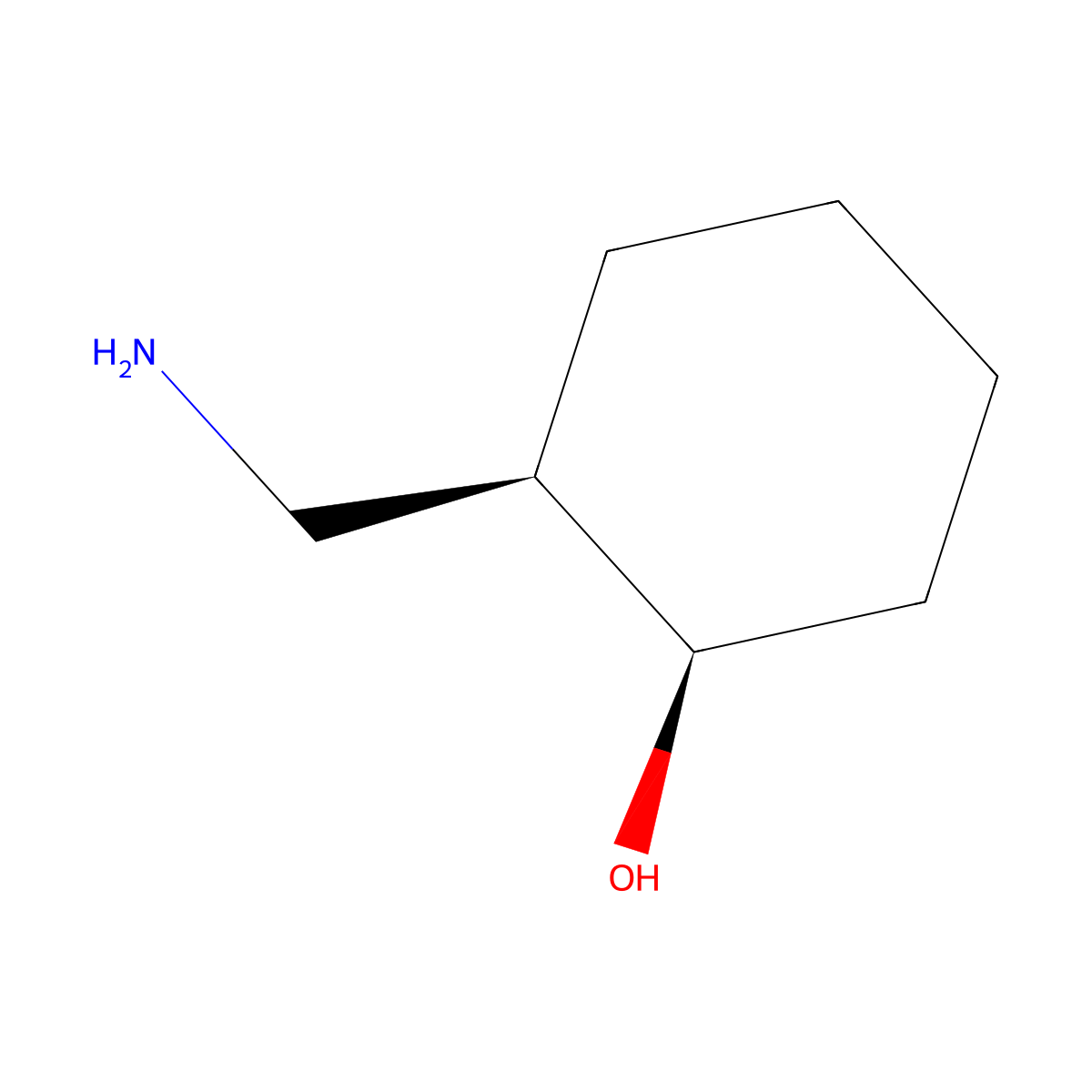 cis-2-Aminomethyl-1-cyclohexanol molecular structure, CAS 313351-51-8