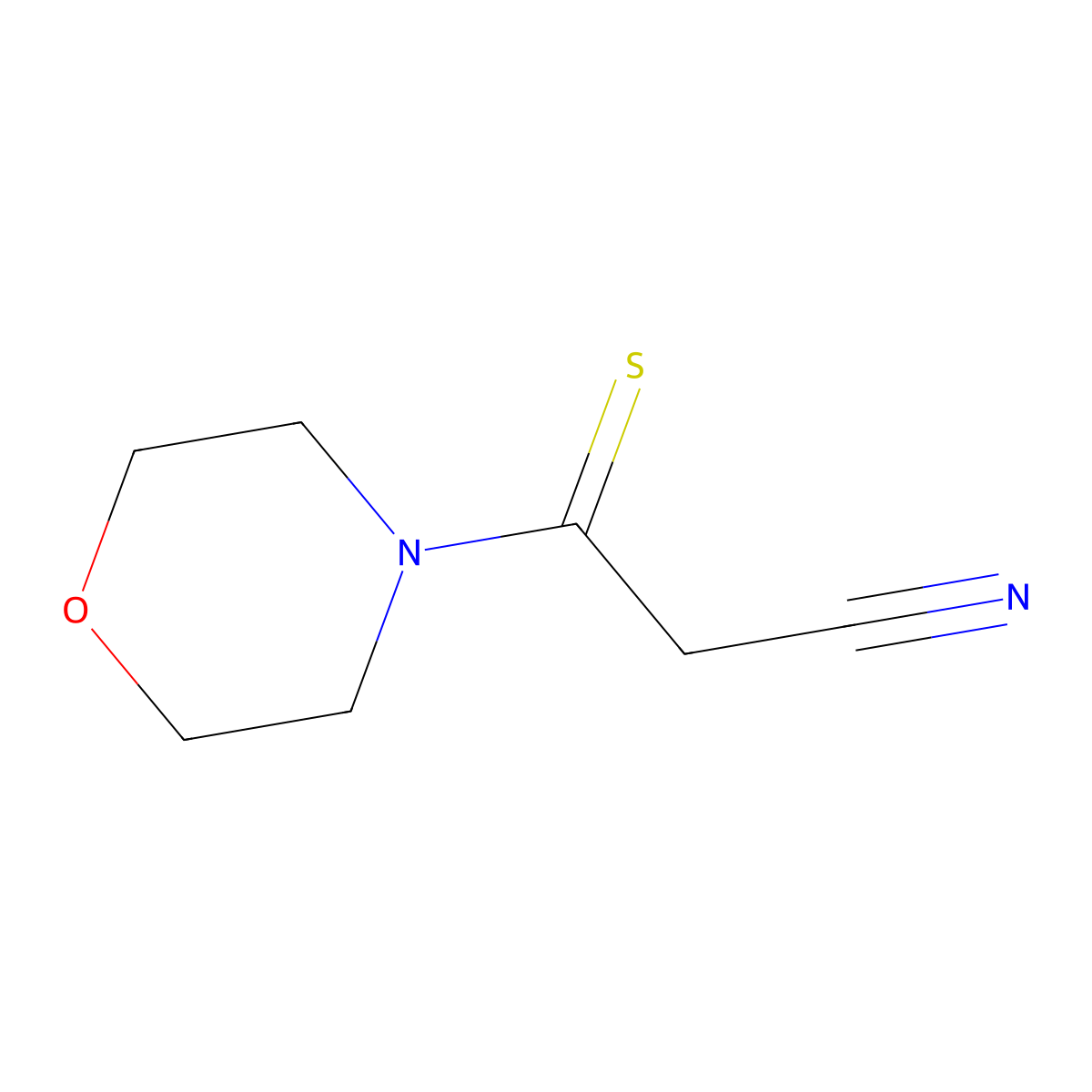 3-Morpholin-4-yl-3-thioxopropanenitrile molecular structure, CAS 313353-02-5