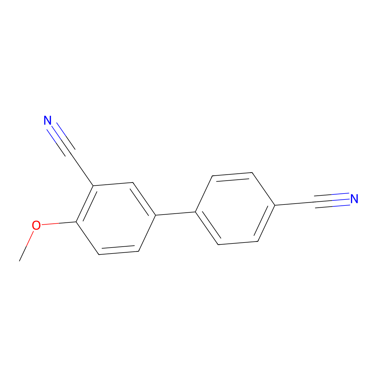 5-(4-Cyanophenyl)-2-methoxybenzonitrile molecular structure, CAS 313366-69-7