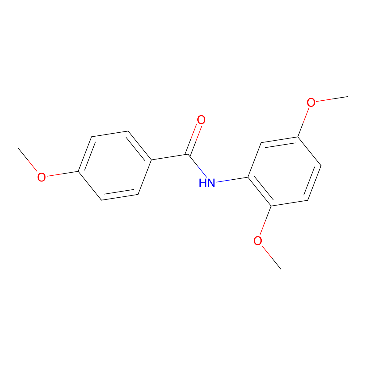 N-(2,5-dimethoxyphenyl)-4-methoxybenzamide molecular structure, CAS 313366-86-8