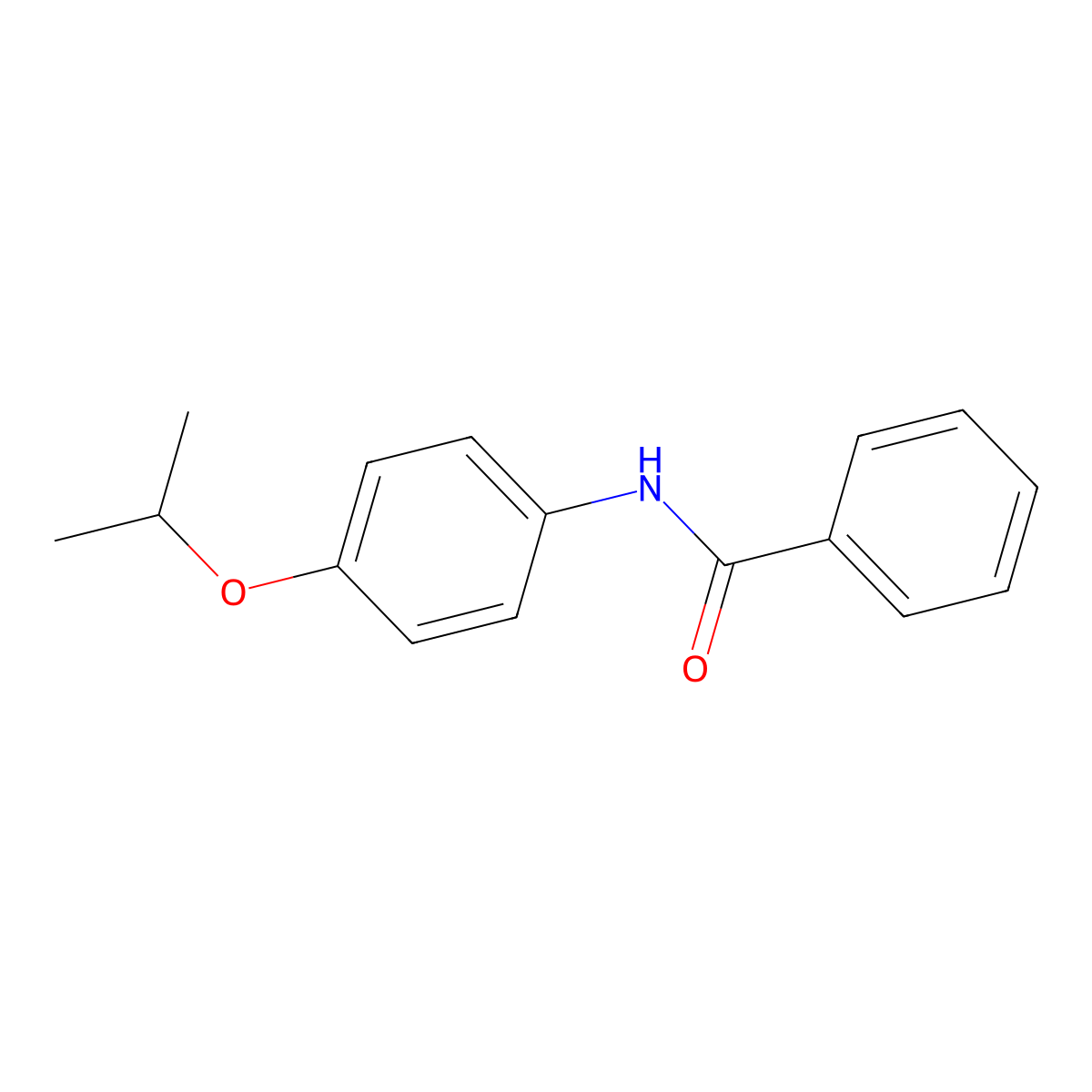 N-(4-propan-2-yloxyphenyl)benzamide molecular structure, CAS 313366-92-6