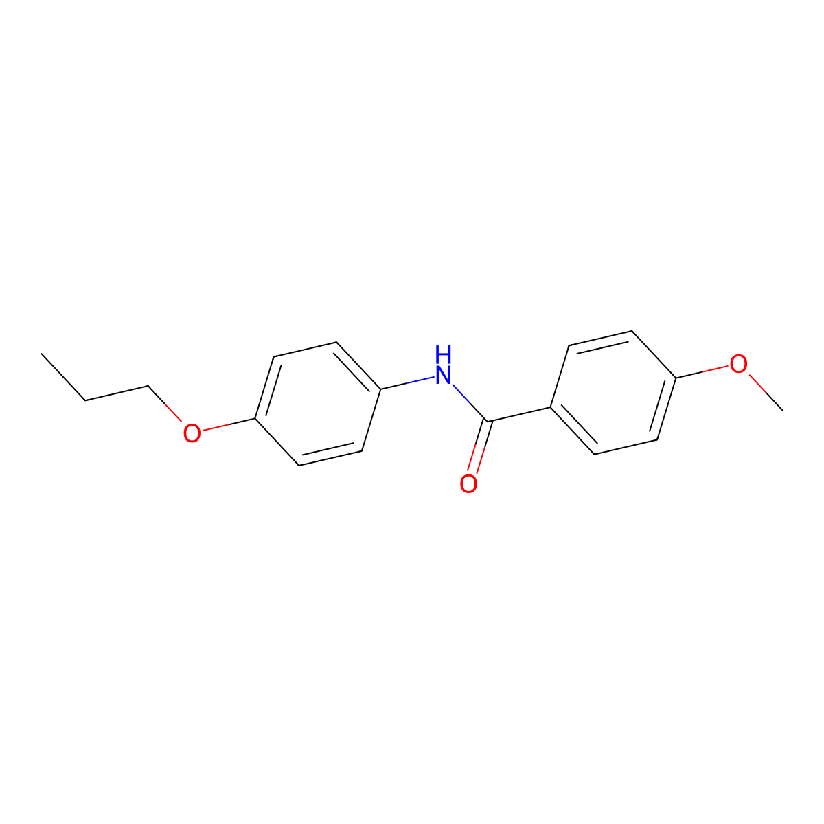 4-methoxy-N-(4-propoxyphenyl)benzamide molecular structure, CAS 313367-12-3