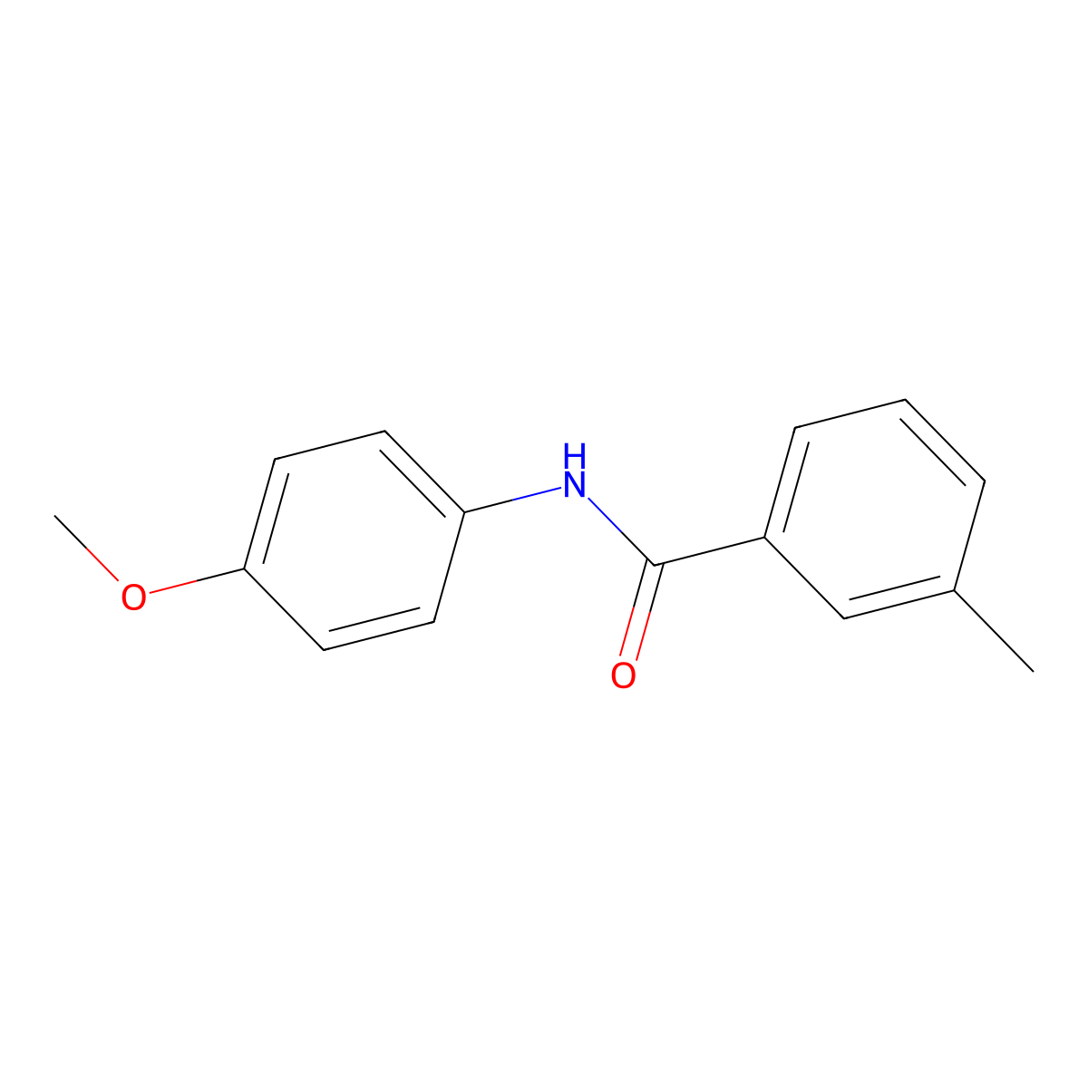 N-(4-methoxyphenyl)-3-methylbenzamide molecular structure, CAS 313367-17-8