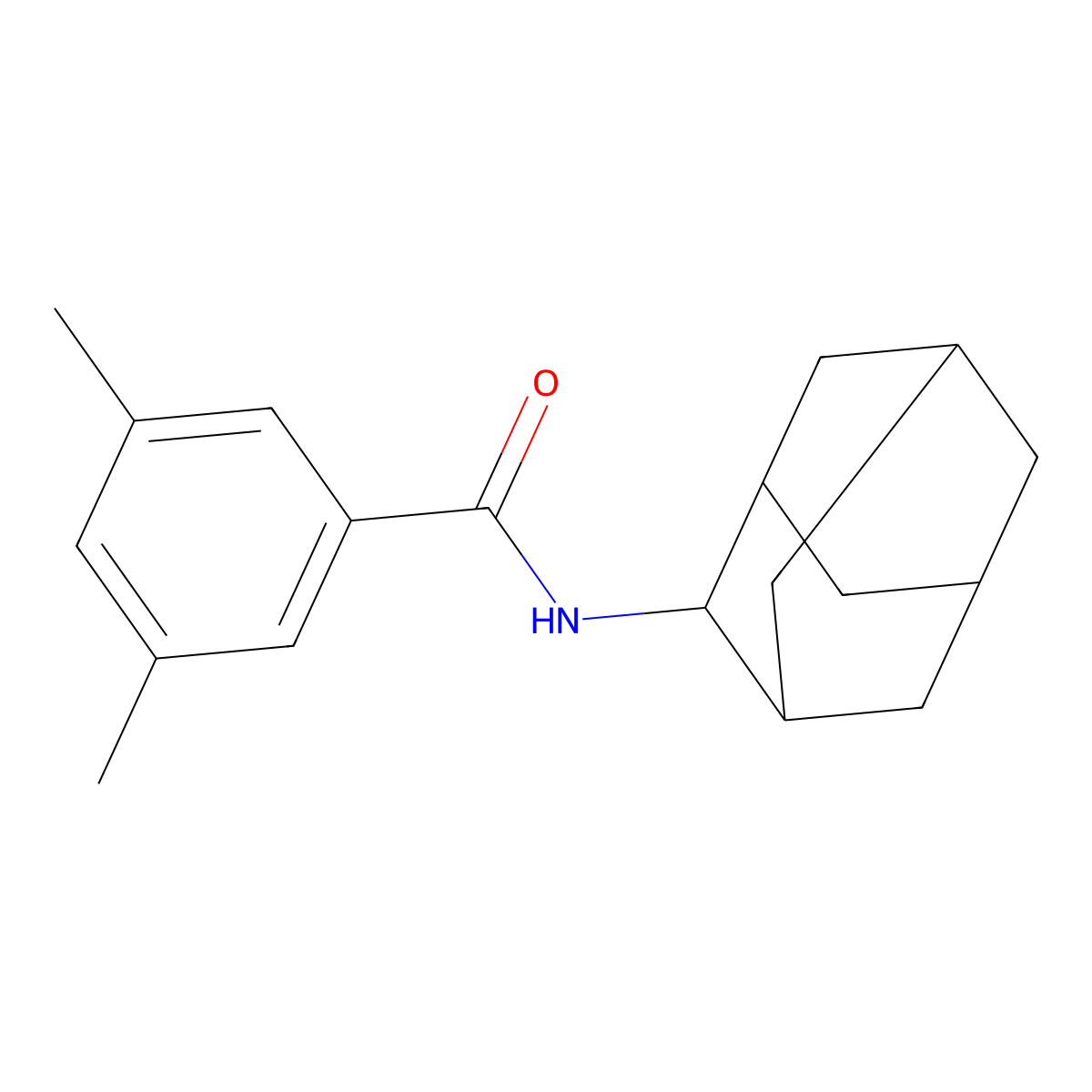 N-(2-adamantyl)-3,5-dimethylbenzamide molecular structure, CAS 313367-24-7