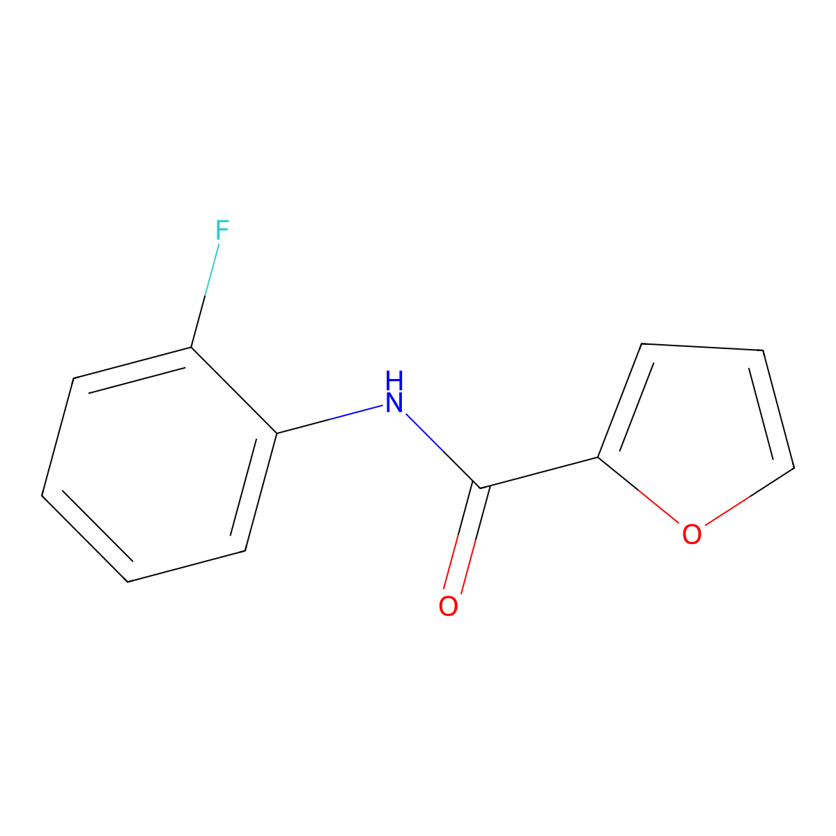 N-(2-fluorophenyl)furan-2-carboxamide molecular structure, CAS 313367-57-6