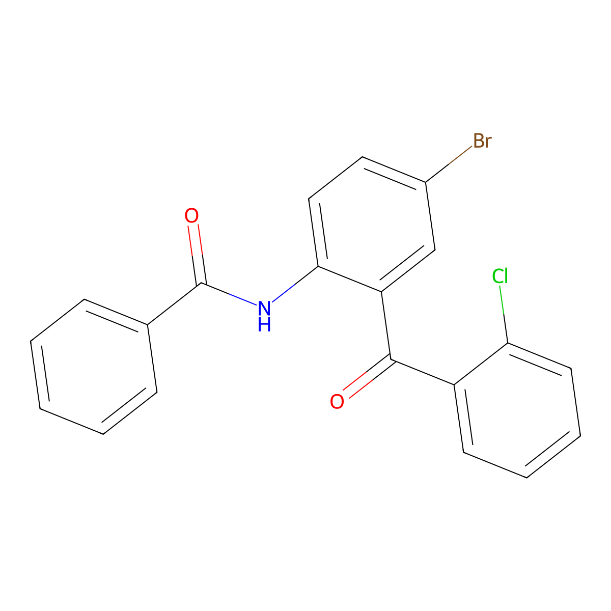 N-[4-bromo-2-(2-chlorobenzoyl)phenyl]benzamide molecular structure, CAS 313368-03-5