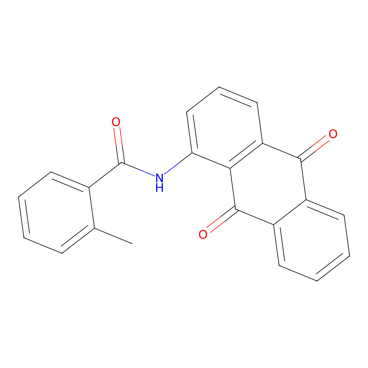 N-(9,10-dioxo-9,10-dihydroanthracen-1-yl)-2-methylbenzamide molecular structure, CAS 313368-17-1
