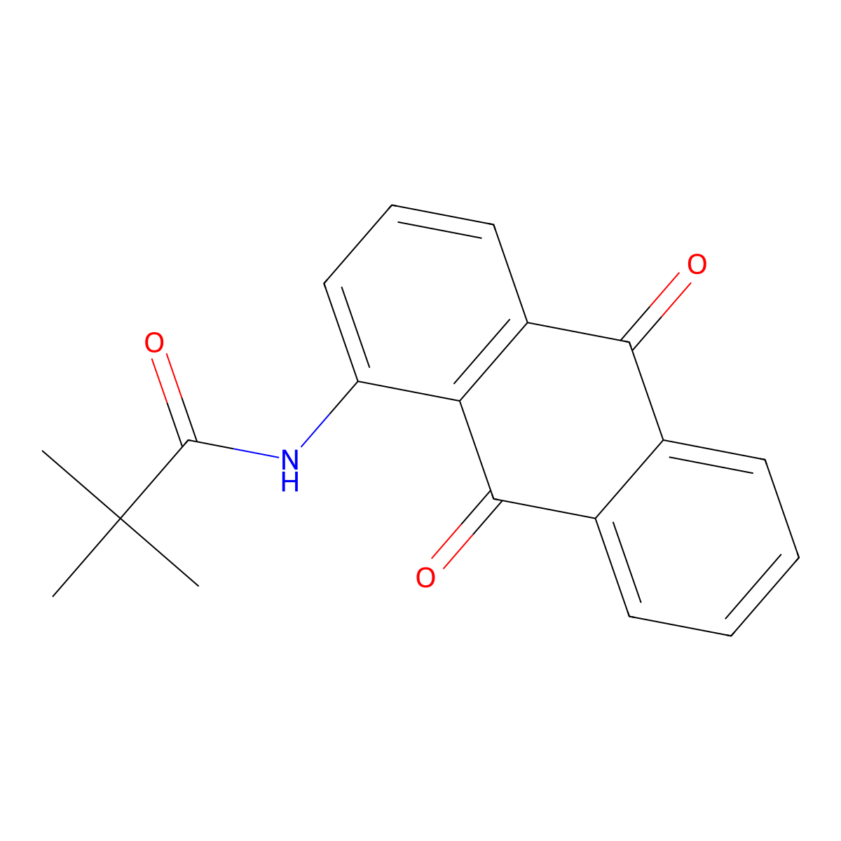 N-(9,10-Dioxo-9,10-dihydro-1-anthracenyl)-2,2-dimethylpropanamide molecular structure, CAS 313368-19-3