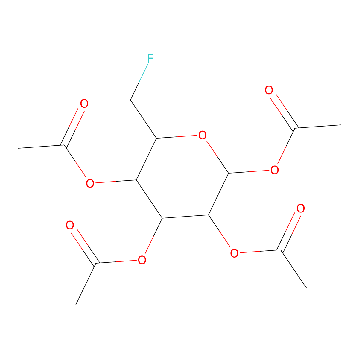 [4,5,6-Triacetyloxy-2-(fluoromethyl)oxan-3-yl] acetate molecular structure, CAS 31337-78-7