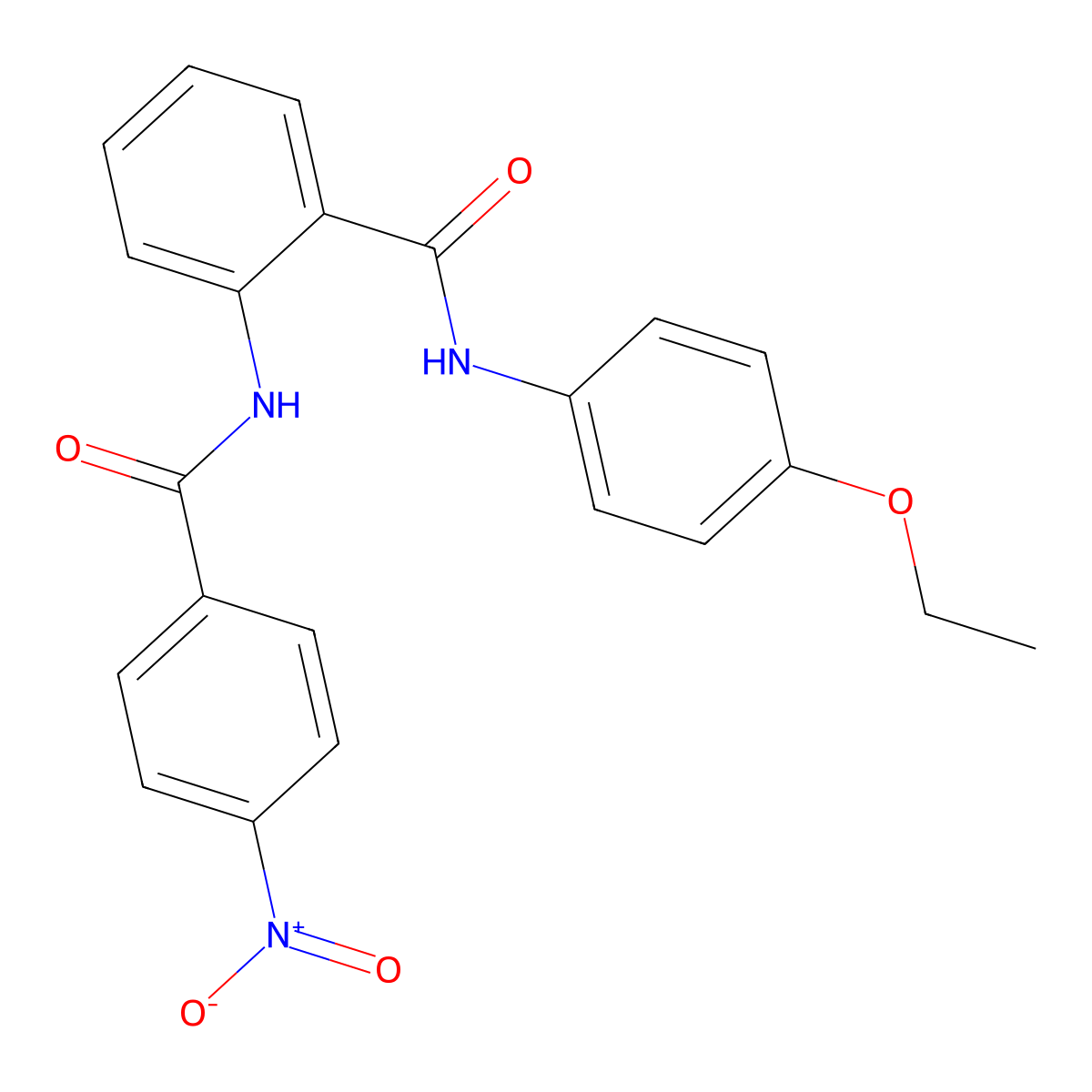 N-(4-ethoxyphenyl)-2-[(4-nitrobenzoyl)amino]benzamide molecular structure, CAS 313373-02-3