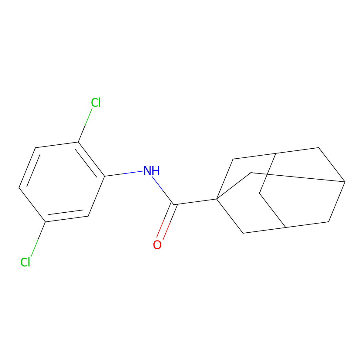 N-(2,5-dichlorophenyl)adamantane-1-carboxamide molecular structure, CAS 313373-65-8