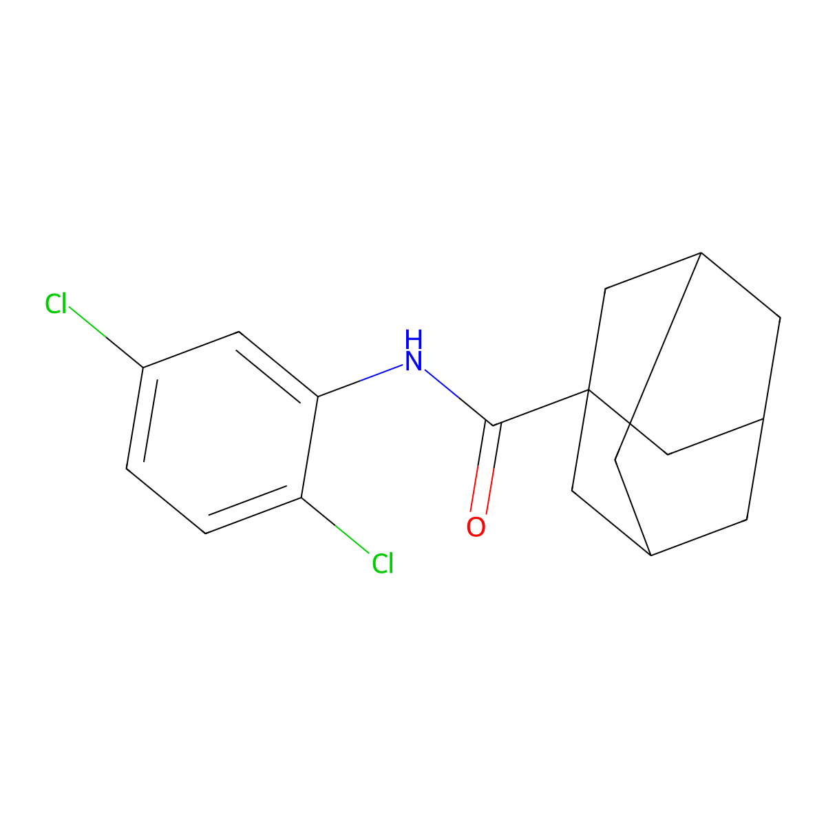 N-(2,5-dichlorophenyl)adamantane-1-carboxamide molecular structure, CAS 313373-65-8
