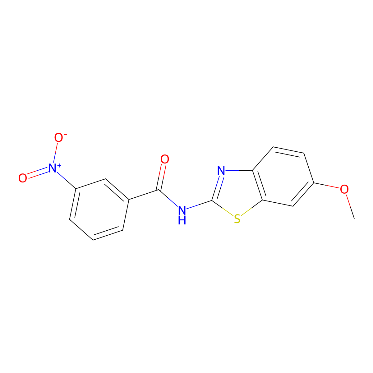 N-(6-methoxy-1,3-benzothiazol-2-yl)-3-nitrobenzamide molecular structure, CAS 313373-79-4