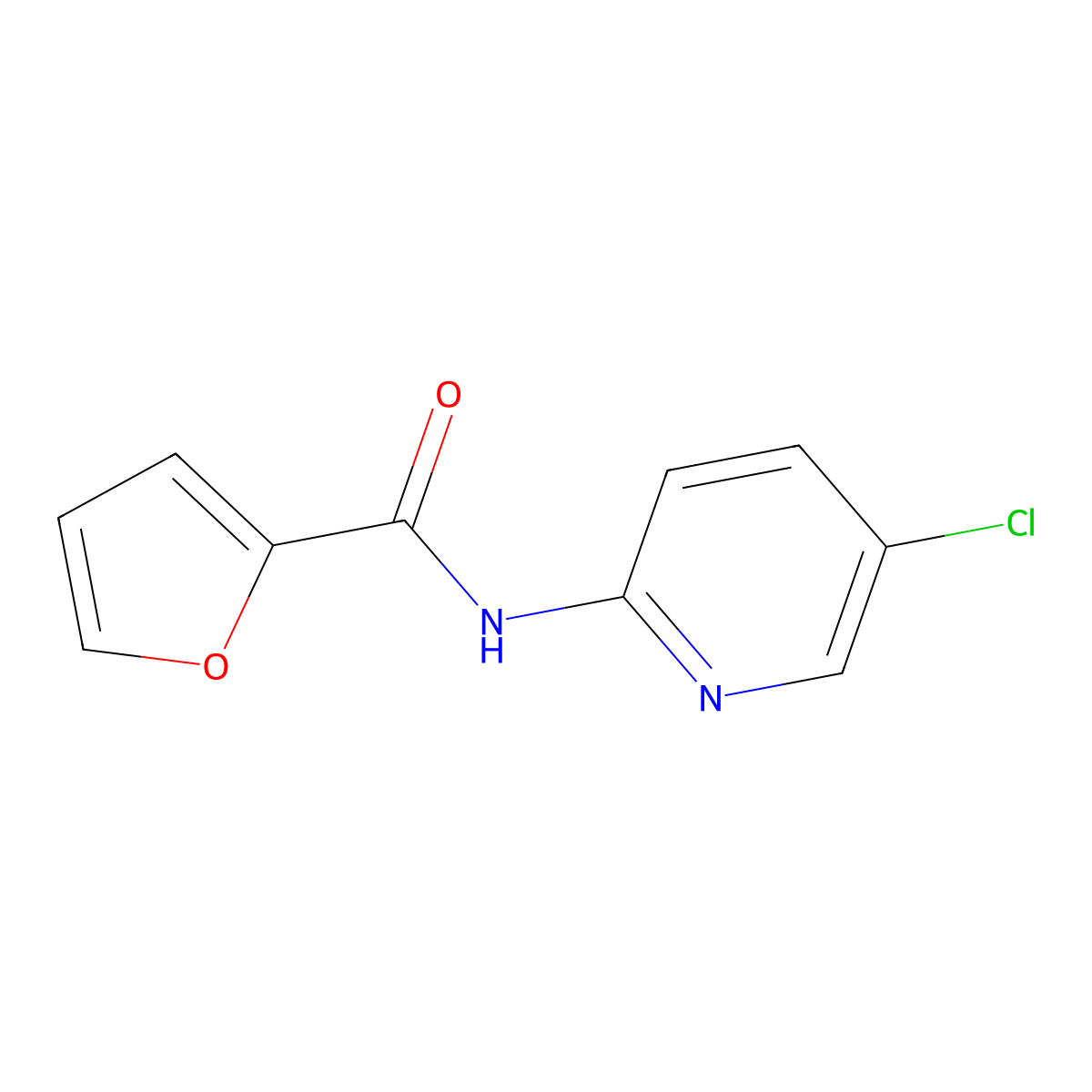 N-(5-chloropyridin-2-yl)furan-2-carboxamide molecular structure, CAS 313375-36-9