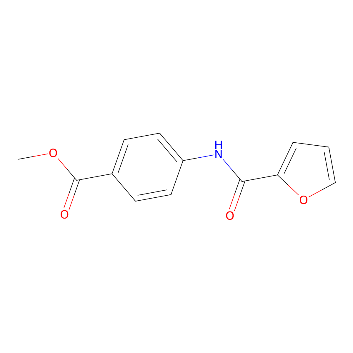 Methyl 4-(2-furoylamino)benzoate molecular structure, CAS 313375-40-5