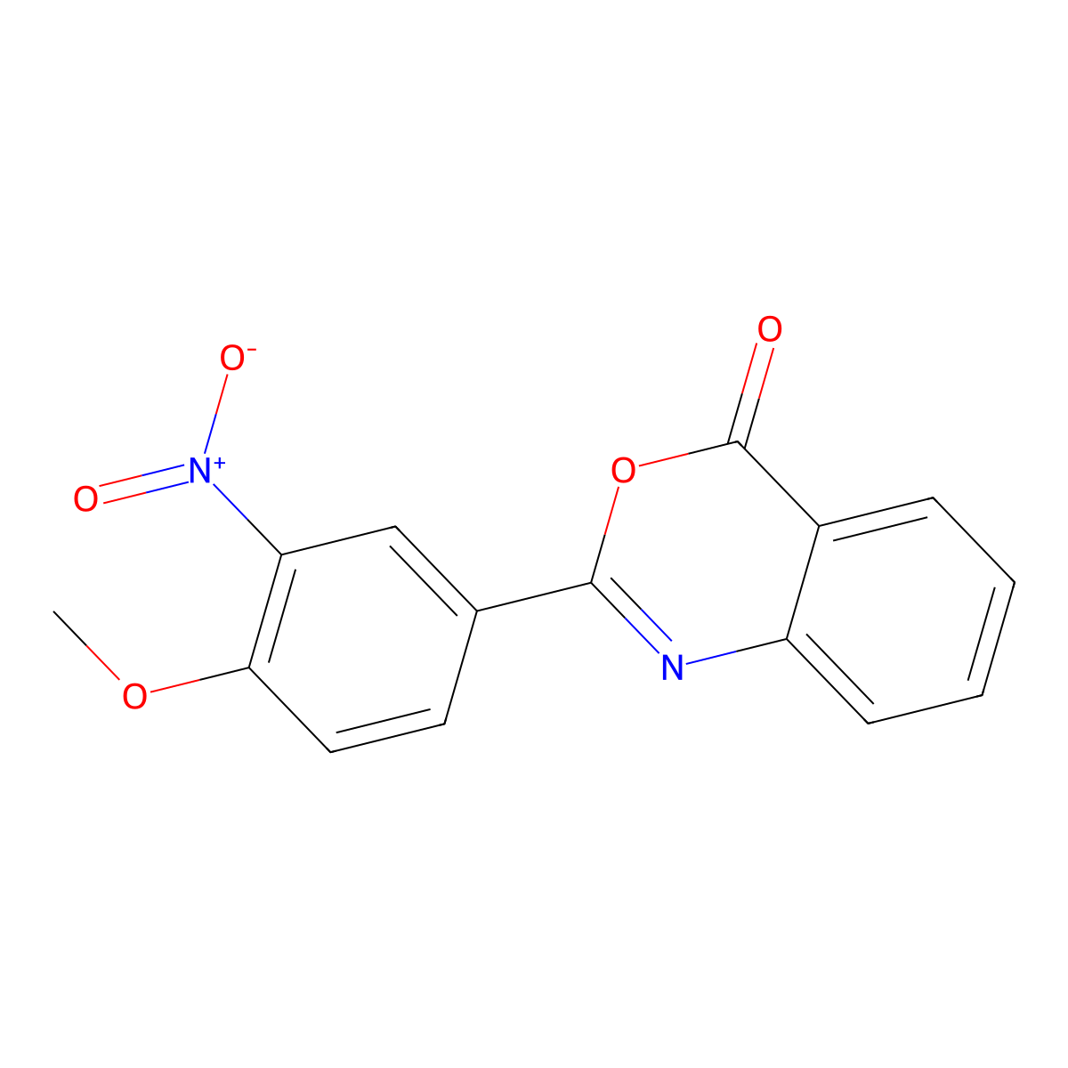 2-(4-Methoxy-3-nitrophenyl)-3,1-benzoxazin-4-one molecular structure, CAS 313375-49-4